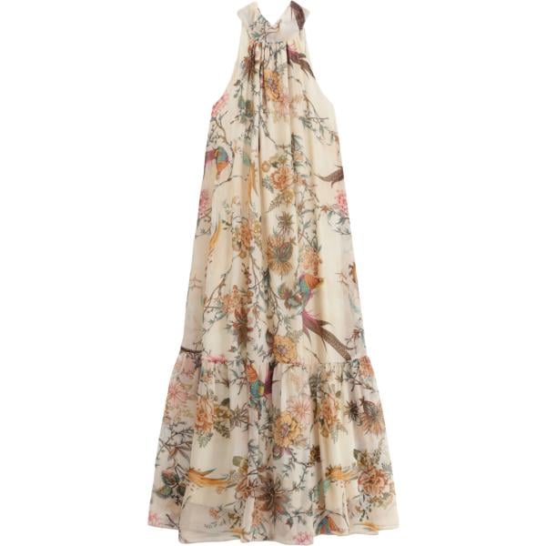 vestiti lunghi Dixie marrone con stampe