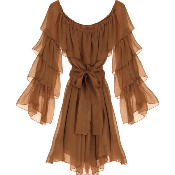 vestiti corti Dixie marrone