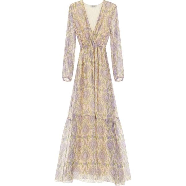 vestiti lunghi Dixie marrone con stampe