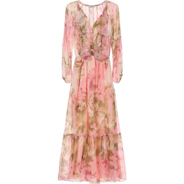vestiti lunghi Dixie rosa con stampe
