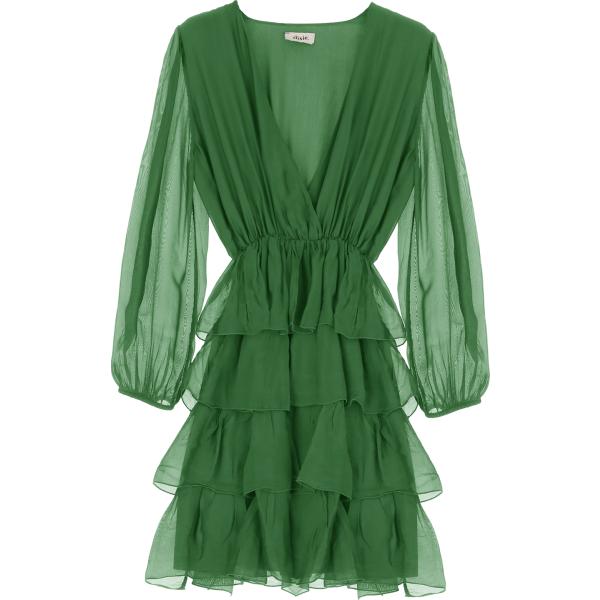 vestiti corti Dixie verde tinta unita