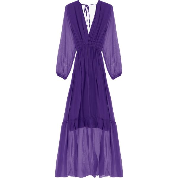 vestiti lunghi Dixie viola tinta unita