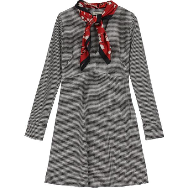 vestiti corti Dixie grigio pied de poule