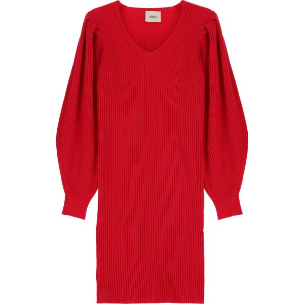 vestiti corti Dixie rosso tinta unita
