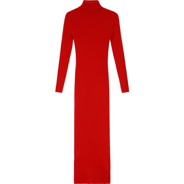 vestiti midi/longuette Dixie rosso tinta unita