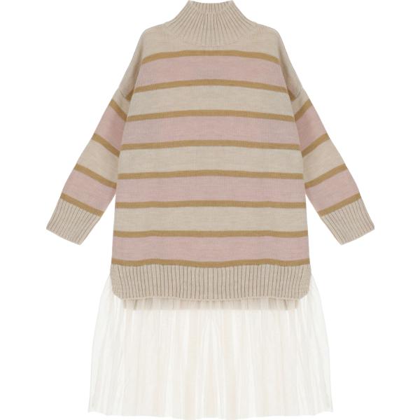 vestiti corti Dixie marrone a righe