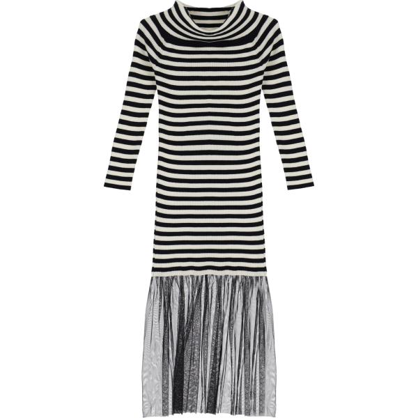 vestiti midi/longuette Dixie multicolore a righe
