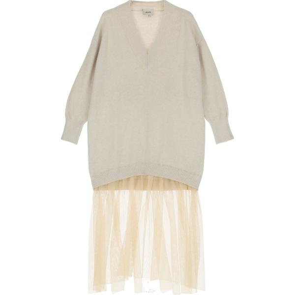 vestiti midi/longuette Dixie bianco tinta unita