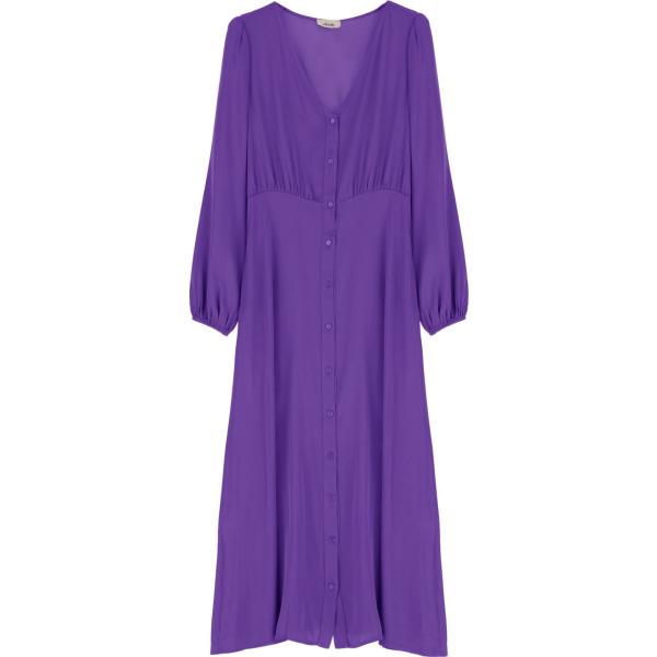 vestiti midi/longuette Dixie viola tinta unita