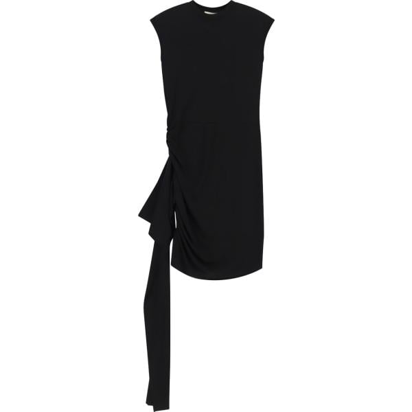 Vestito corto da donna in nero pece corto senza maniche Dixie
