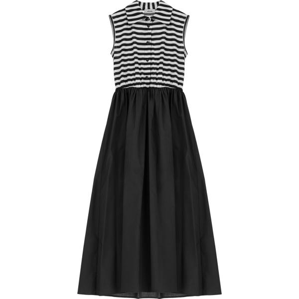 vestiti midi/longuette Dixie nero a righe