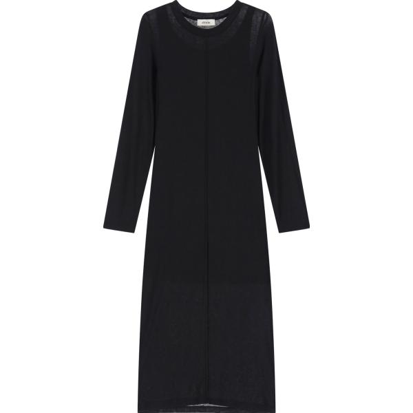 vestiti midi/longuette Dixie nero tinta unita