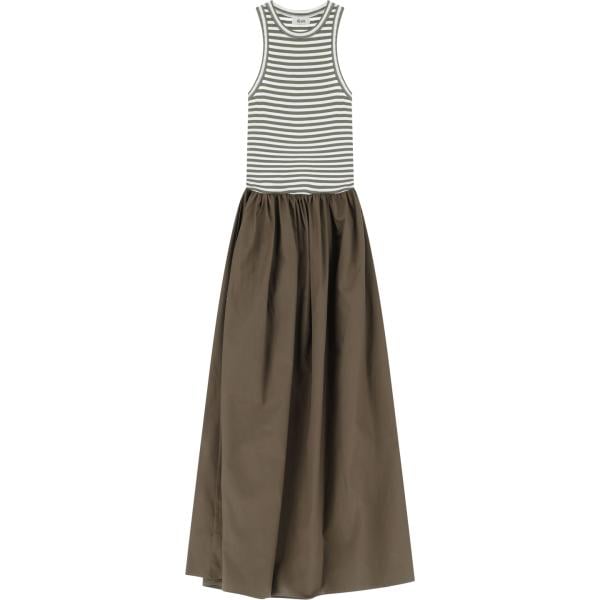 vestiti lunghi Dixie verde a righe