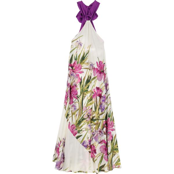vestiti lunghi Dixie grigio a fiori