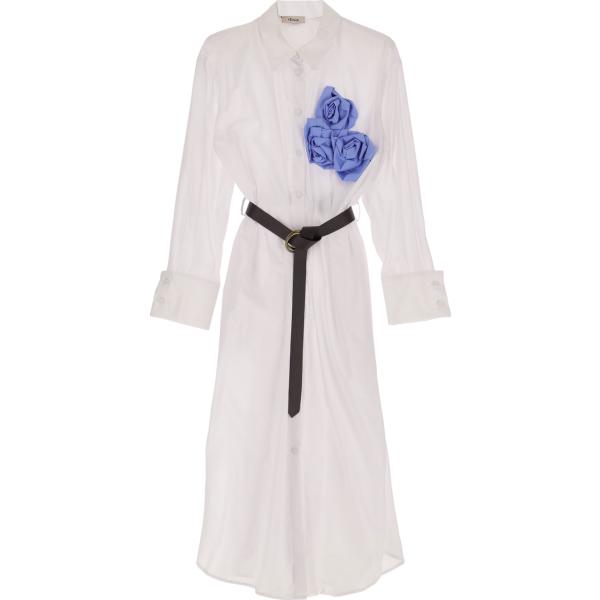 vestiti midi/longuette Dixie bianco a fiori