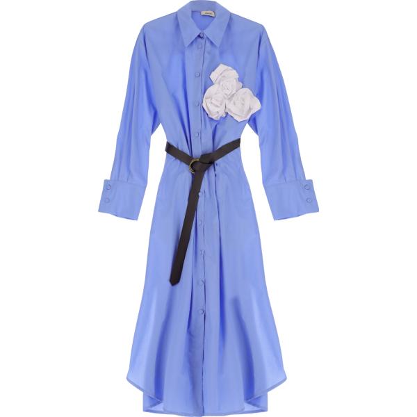 vestiti midi/longuette Dixie blu a fiori