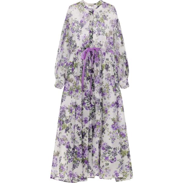 vestiti lunghi Dixie grigio a fiori