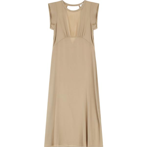 vestiti midi/longuette Dixie marrone tinta unita