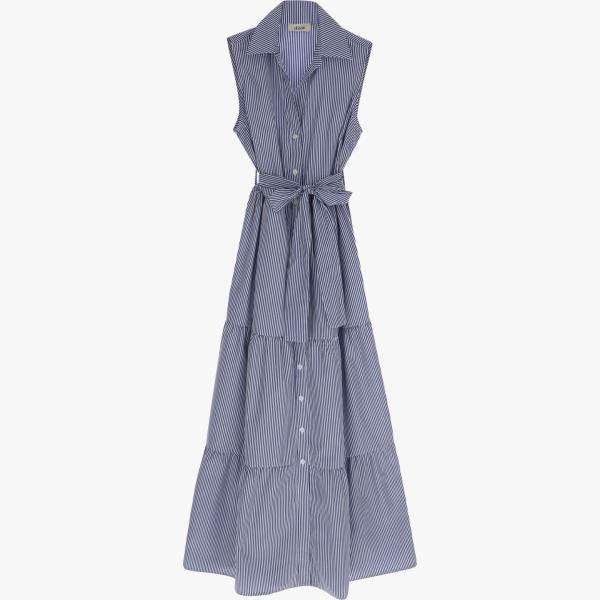 vestiti lunghi Dixie grigio a righe