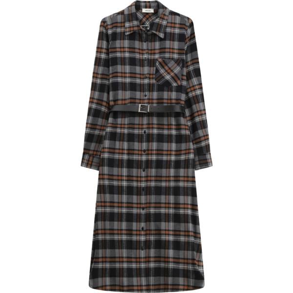 vestiti midi/longuette Dixie nero a quadri