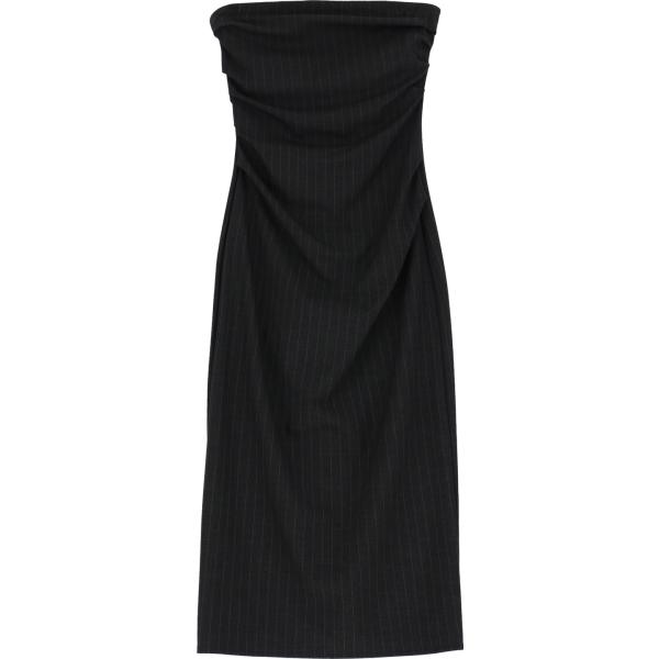 vestiti midi/longuette Dixie nero a righe