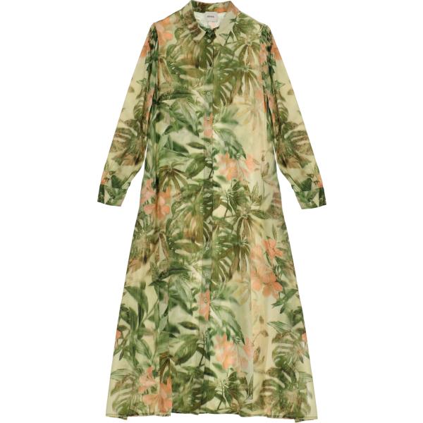 vestiti midi/longuette Dixie verde a fiori