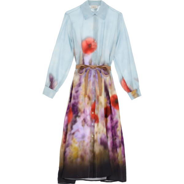 vestiti midi/longuette Dixie grigio a fiori