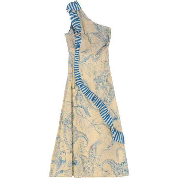 vestiti asimmetrici Dixie marrone paisley