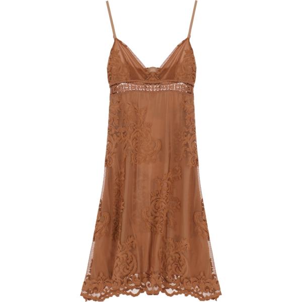 vestiti midi/longuette Dixie marrone tinta unita