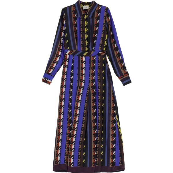 vestiti lunghi Dixie nero geometrica