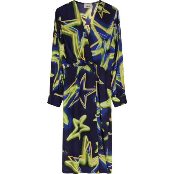 vestiti midi/longuette Dixie blu con stampe