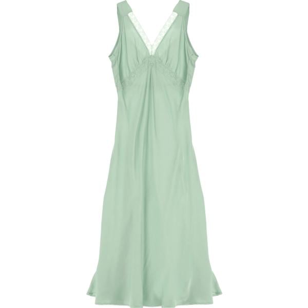 vestiti midi/longuette Dixie verde tinta unita