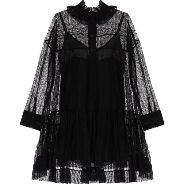 vestiti corti Dixie nero tinta unita