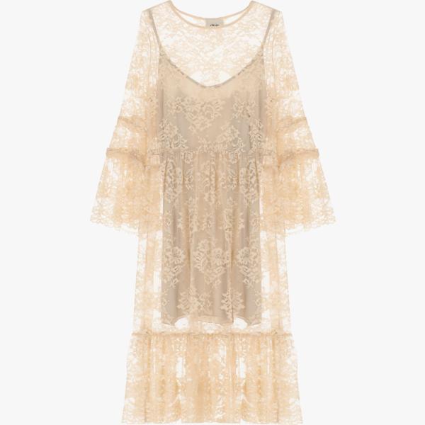 vestiti corti Dixie marrone tinta unita