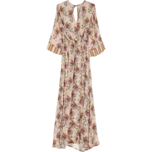 vestiti lunghi Dixie marrone a fiori
