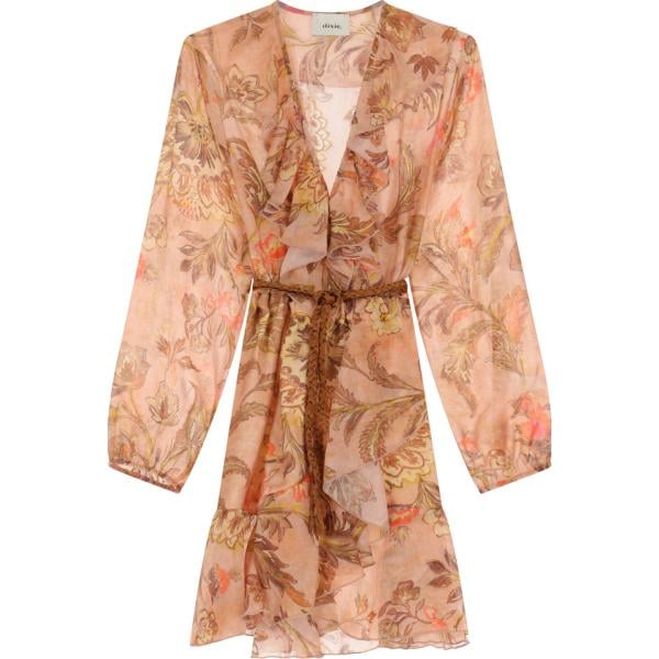 vestiti corti Dixie marrone con stampe