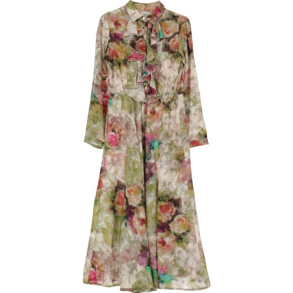vestiti midi/longuette Dixie marrone a fiori