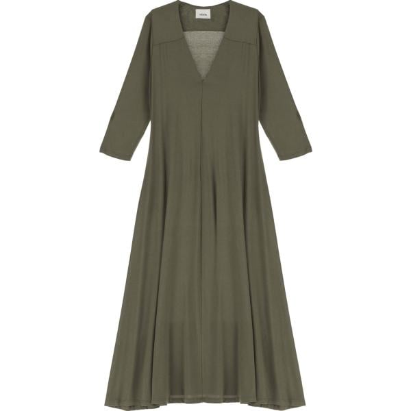 vestiti lunghi Dixie verde tinta unita