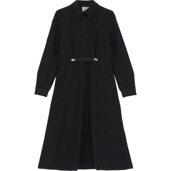 vestiti midi/longuette Dixie nero a righe