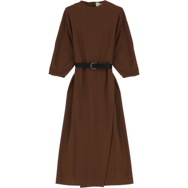 vestiti midi/longuette Dixie marrone tinta unita