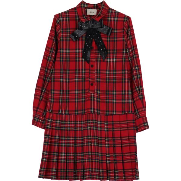 vestiti corti Dixie rosso scozzese
