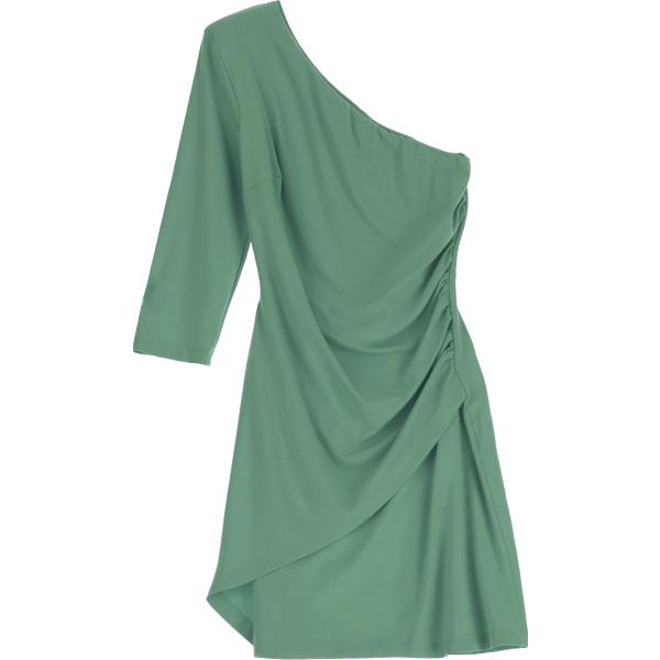 vestiti corti Dixie verde tinta unita