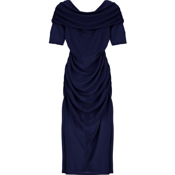 vestiti midi/longuette Dixie blu tinta unita