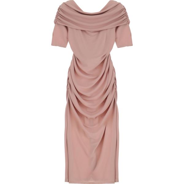 vestiti midi/longuette Dixie rosa tinta unita