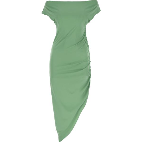 vestiti lunghi Dixie verde tinta unita