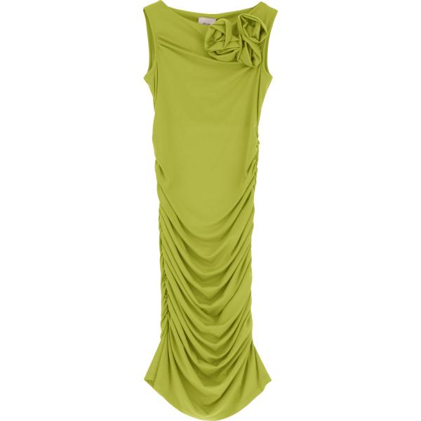 vestiti corti Dixie verde tinta unita