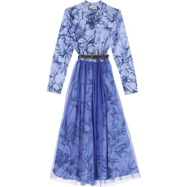 vestiti midi/longuette Dixie viola a righe