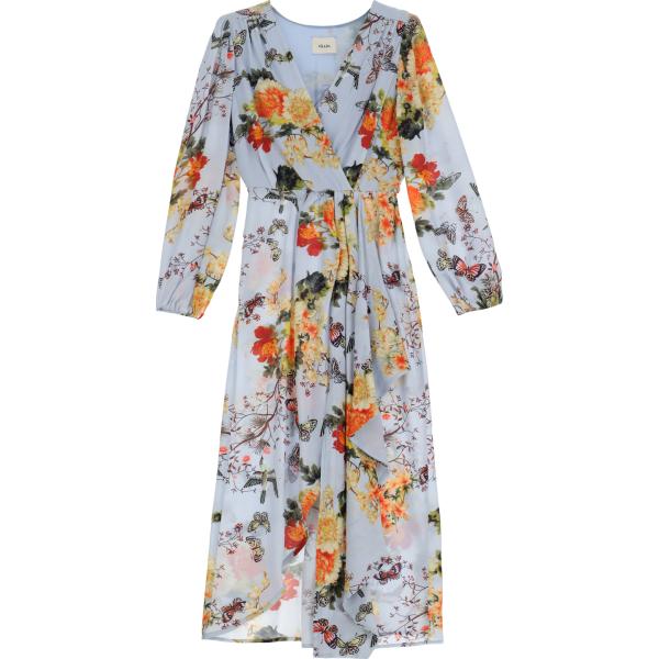 vestiti lunghi Dixie grigio a fiori