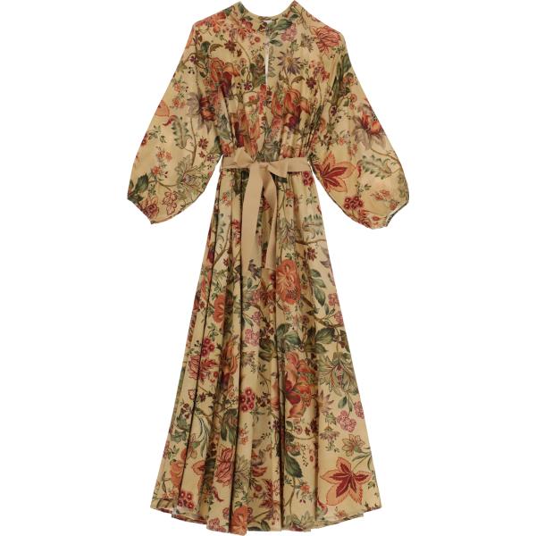 vestiti lunghi Dixie marrone a fiori