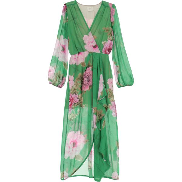 vestiti lunghi Dixie verde a fiori